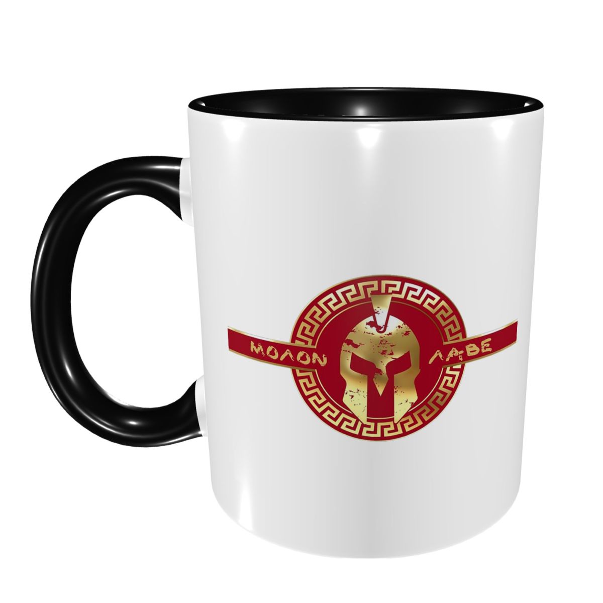 Coffee Tea Name - Spartan Sparta Warrior Helmet Logo Mug