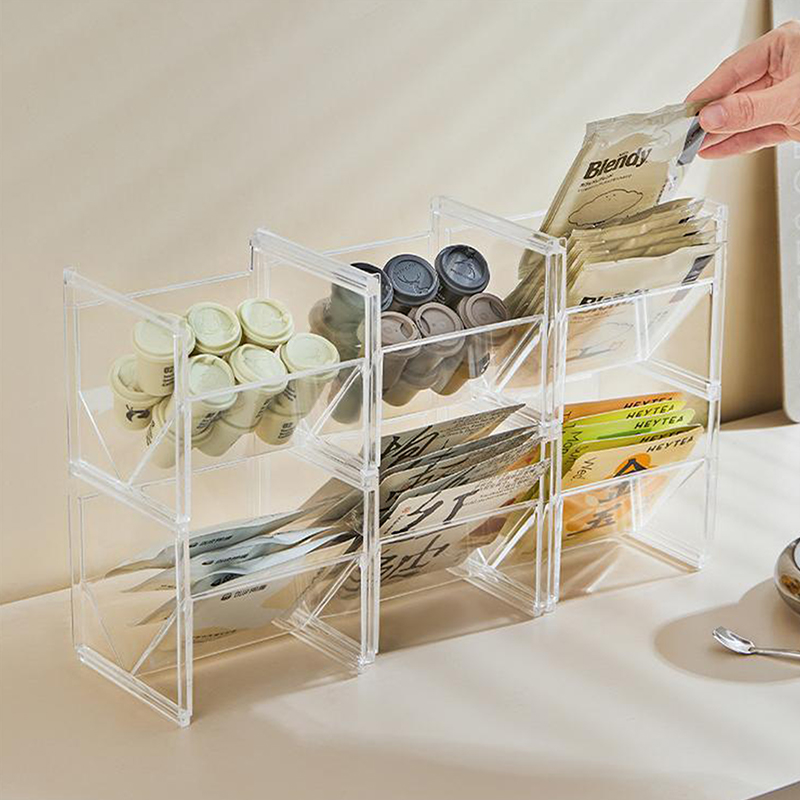 Vertical Tea Box Holder Stacka - Coffee Tea Sugar ulasan dan harga
