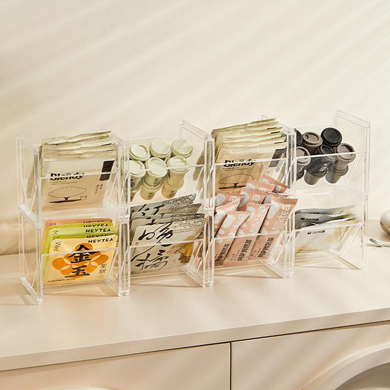 Vertical Tea Box Holder Stacka - Coffee Tea Sugar ulasan dan harga