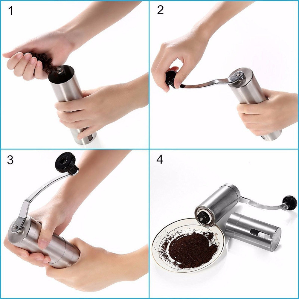 Mini Coffee Grinder Stainless  - Burr Hand Grinder ulasan dan harga