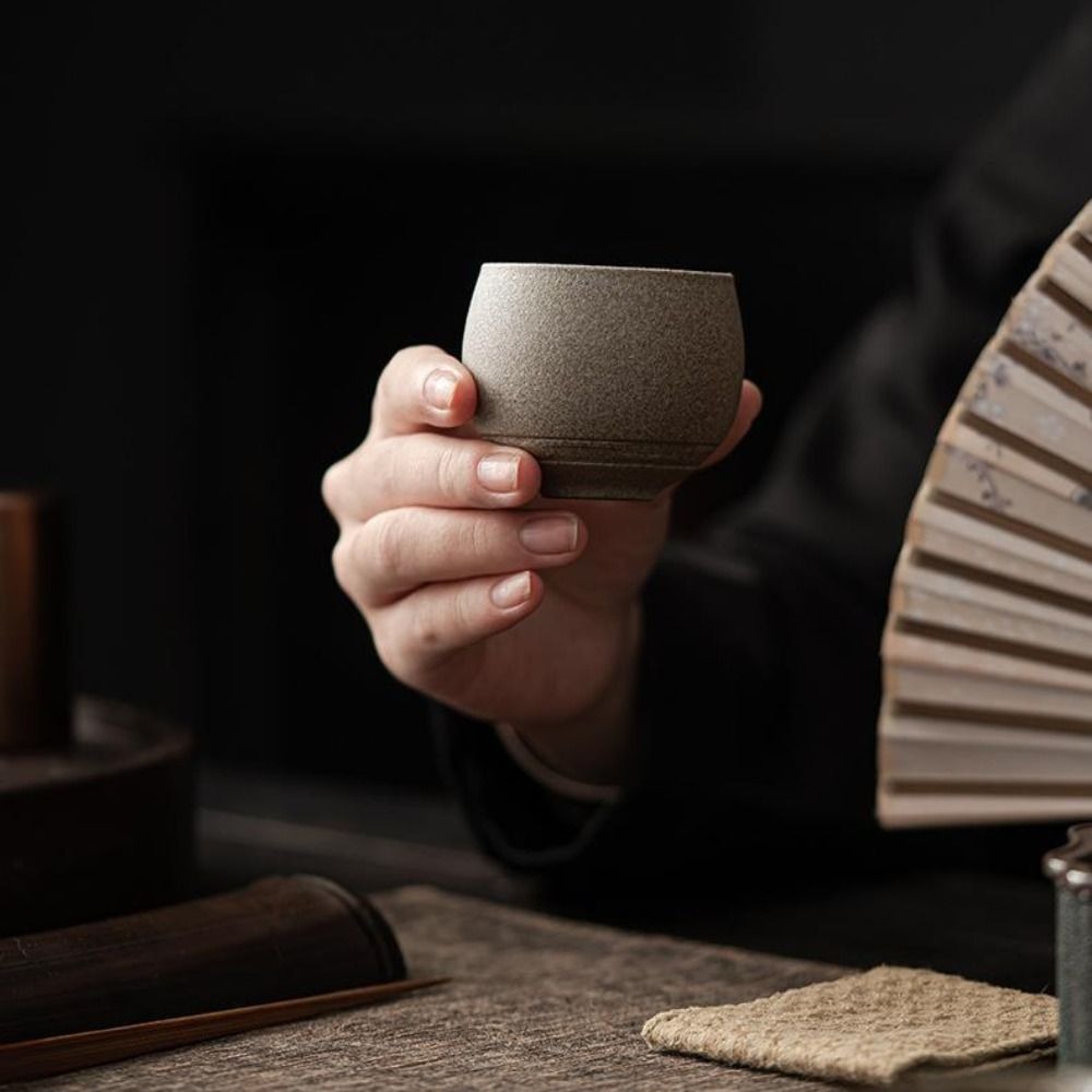 Kung Fu Tea Set Japanese Stone - Coffee Tea And Sugar Set ulasan dan harga