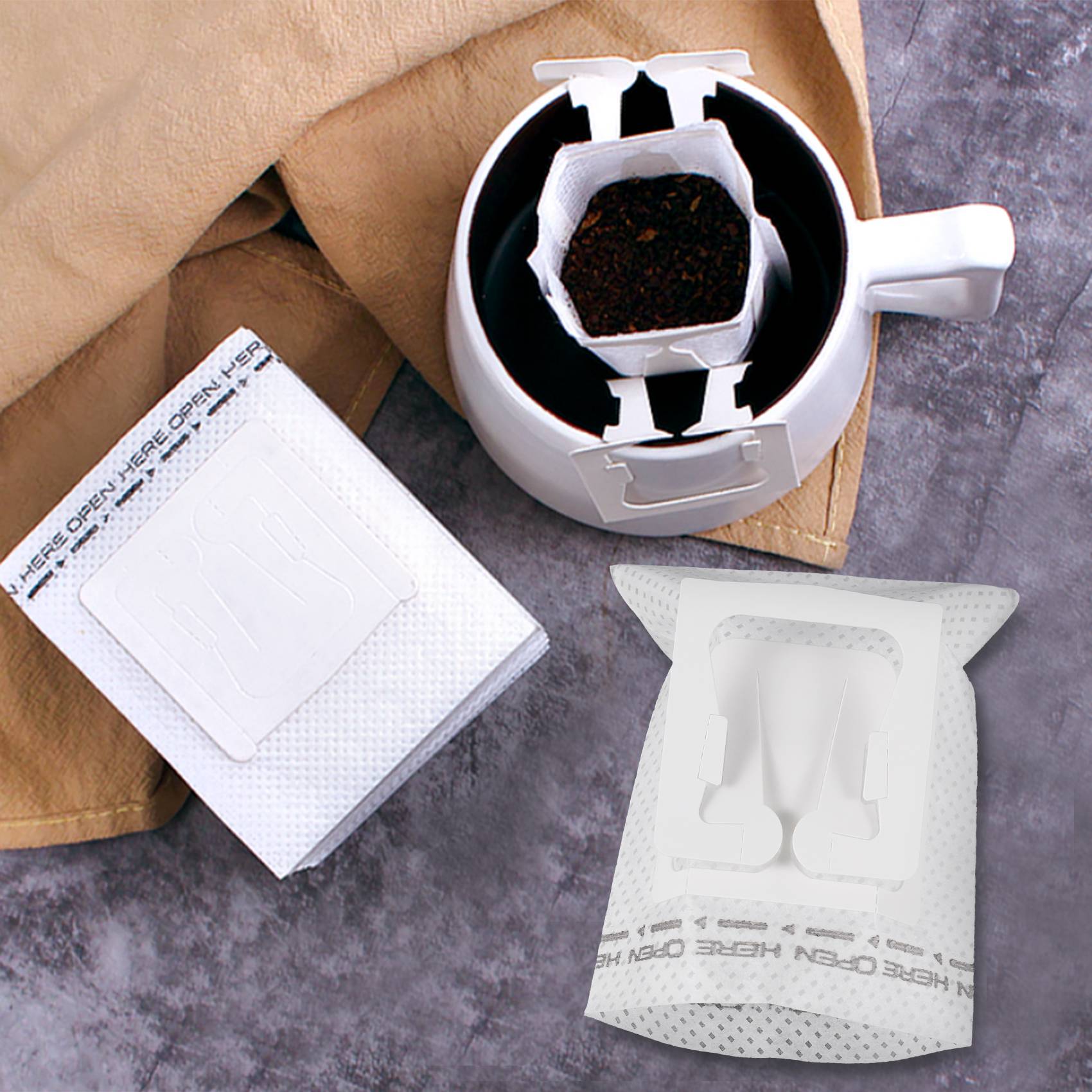 50Pcs / Pack Drip Coffee Filte - Coffee Tea & Espresso Appliances ulasan dan harga