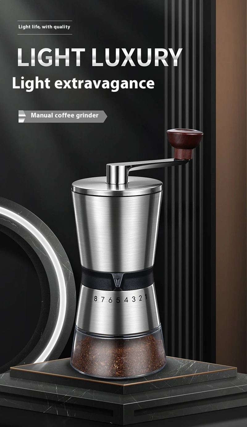 Adjustable Home Portable Coffe - Burr Hand Grinder ulasan dan harga