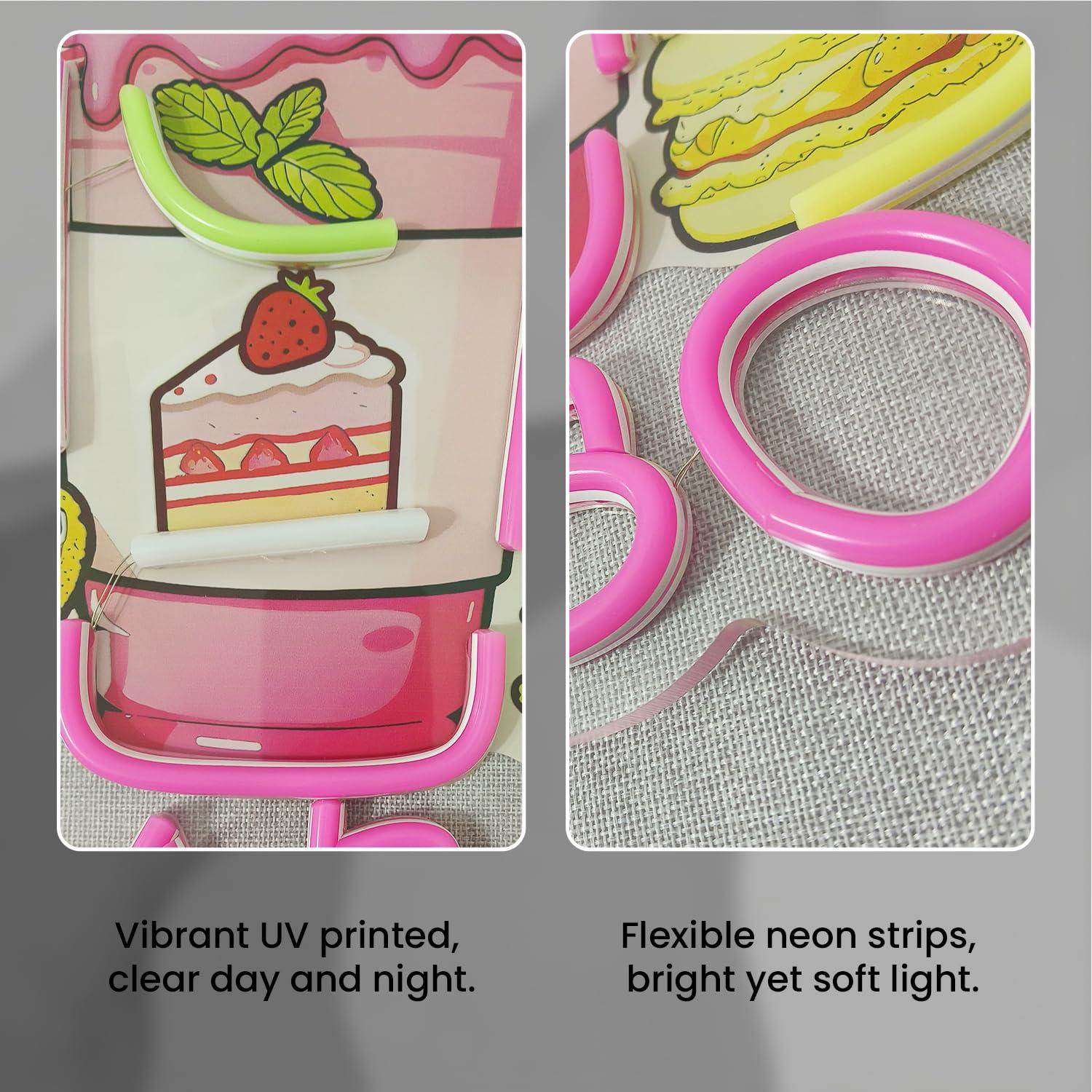 Boba Neon Sign Light Up Bubble - Coffee Tea & Espresso Appliances ulasan dan harga