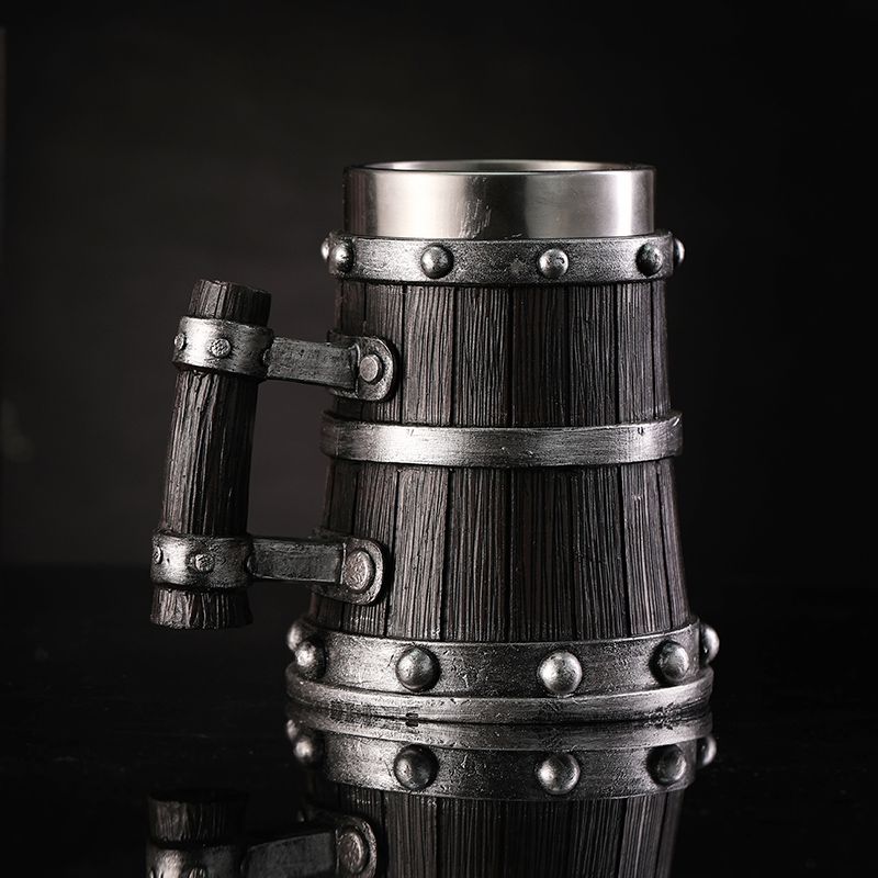 Wood Grain Beer Glass Resin St - Xbloom Coffee Tea ulasan dan harga