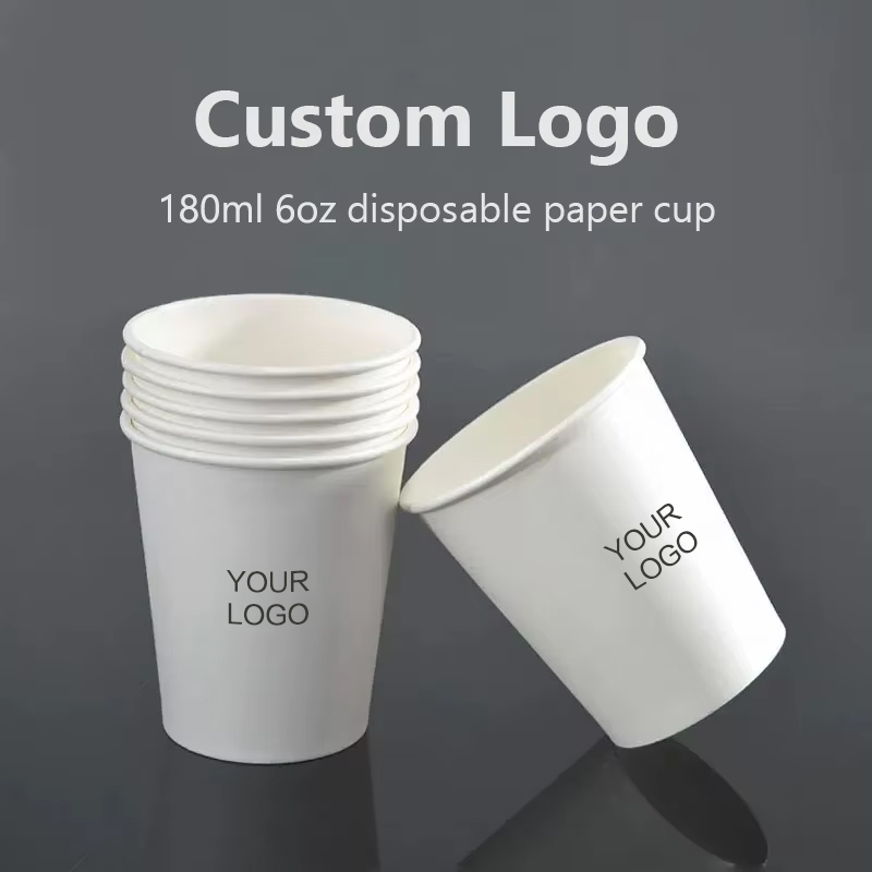 200pcs 6oz 180ml  Disposable P - Coffee Tea Name ulasan dan harga