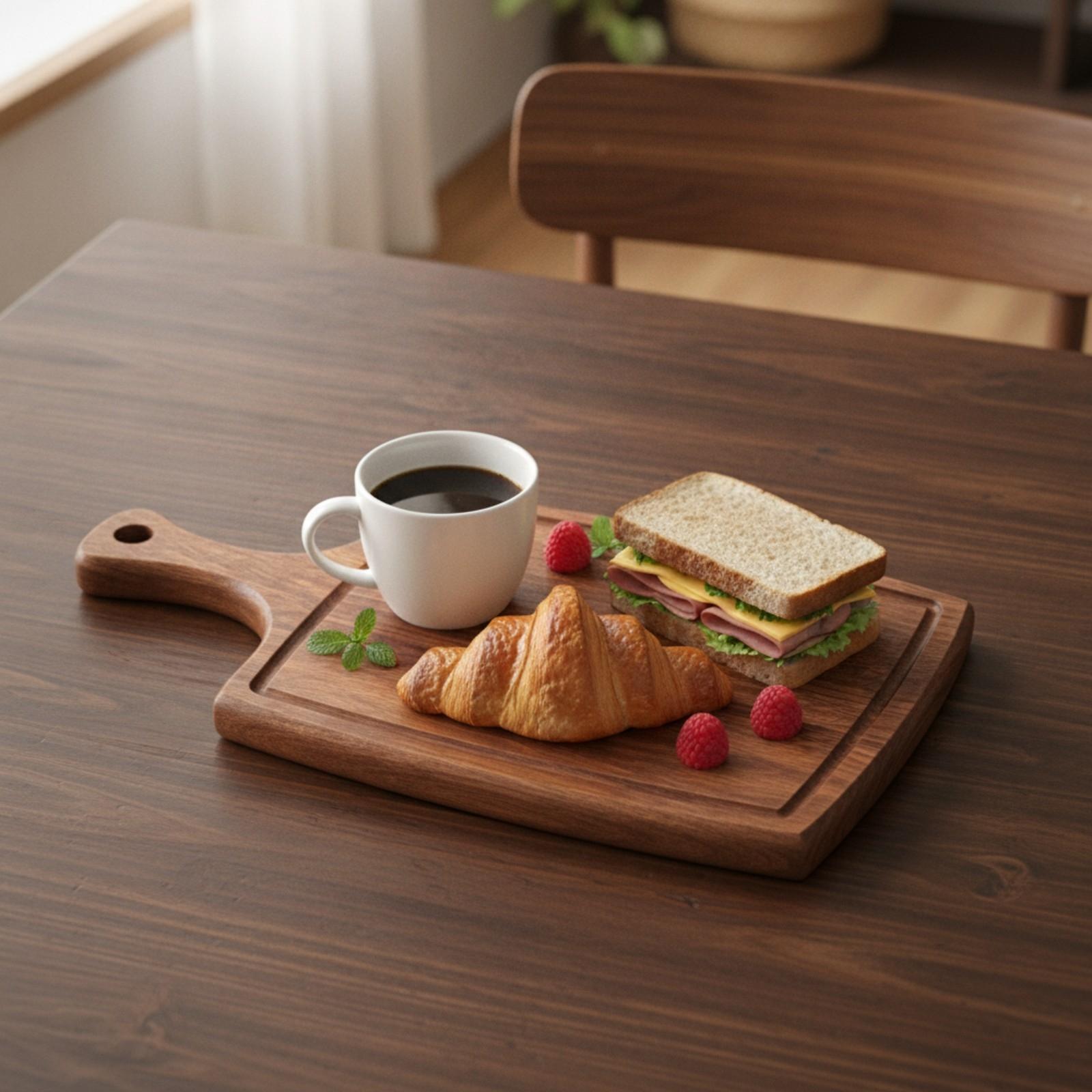 Wood Serving Tray with Hanging - Coffee Tea & Espresso Appliances ulasan dan harga